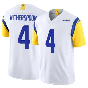 ＃4 Youth Ahkello Witherspoon White Limited Los Angeles Rams Vapor F.U.S.E. Jersey