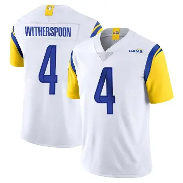 ＃4 Youth Ahkello Witherspoon White Limited Los Angeles Rams Vapor Untouchable Jersey