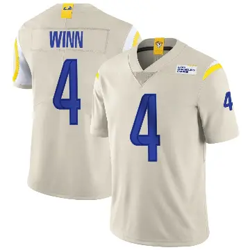 ＃4 Youth Dresser Winn Limited Los Angeles Rams Bone Vapor Jersey