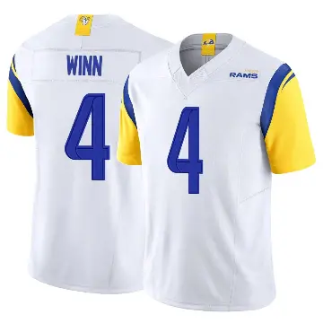 ＃4 Youth Dresser Winn White Limited Los Angeles Rams Vapor F.U.S.E. Jersey