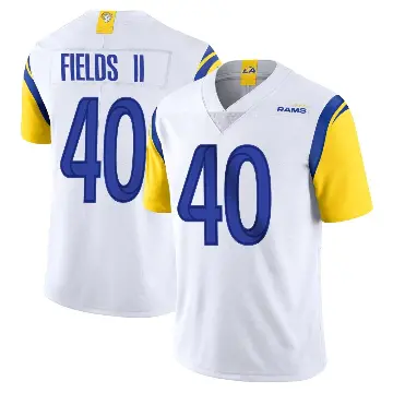 ＃40 Youth Tony Fields II White Limited Los Angeles Rams Vapor Untouchable Jersey