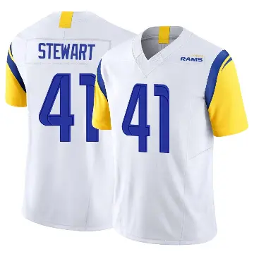 ＃41 Men's Josaiah Stewart White Limited Los Angeles Rams Vapor F.U.S.E. Jersey