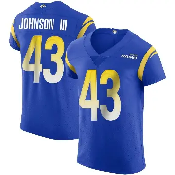 ＃43 Men's John Johnson III Royal Elite Los Angeles Rams Alternate Vapor Untouchable Jersey