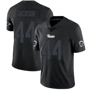 ＃44 Men's Brennan Jackson Black Impact Limited Los Angeles Rams Jersey