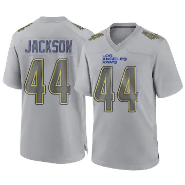 ＃44 Men's Brennan Jackson Gray Game Los Angeles Rams Atmosphere Fashion Jersey