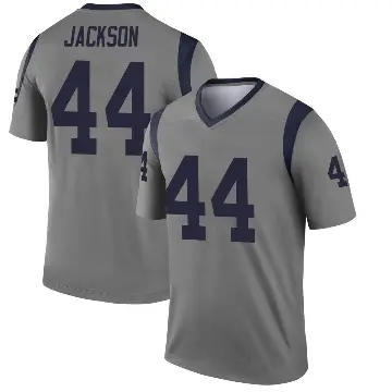 ＃44 Men's Brennan Jackson Gray Legend Los Angeles Rams Inverted Jersey