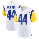 ＃44 Men's Brennan Jackson White Game Los Angeles Rams Jersey