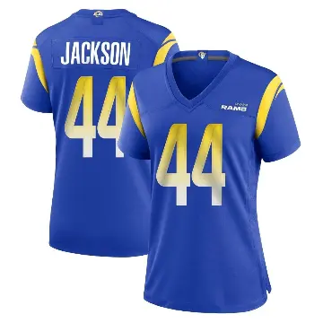 ＃44 Women's Brennan Jackson Royal Game Los Angeles Rams Alternate Jersey
