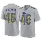 ＃45 Men's Jamil Muhammad Gray Game Los Angeles Rams Atmosphere Fashion Jersey