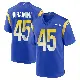 ＃45 Men's Jamil Muhammad Royal Game Los Angeles Rams Alternate Jersey