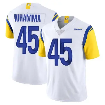 ＃45 Men's Jamil Muhammad White Limited Los Angeles Rams Vapor Untouchable Jersey