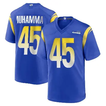 ＃45 Youth Jamil Muhammad Royal Game Los Angeles Rams Alternate Jersey