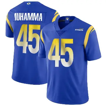 ＃45 Youth Jamil Muhammad Royal Limited Los Angeles Rams Alternate Vapor Untouchable Jersey