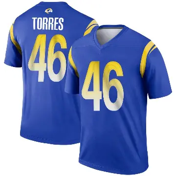 ＃46 Men's Anthony Torres Royal Legend Los Angeles Rams Jersey
