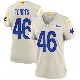 ＃46 Women's Anthony Torres Game Los Angeles Rams Bone Jersey