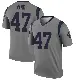 ＃47 Men's Alex Ward Gray Legend Los Angeles Rams Inverted Jersey