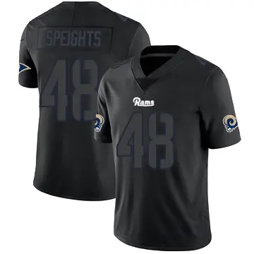 ＃48 Men's Omar Speights Black Impact Limited Los Angeles Rams Jersey