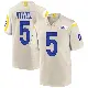 ＃5 Men's Tutu Atwell Game Los Angeles Rams Bone Jersey