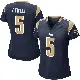 ＃5 Women's Tutu Atwell Navy Game Los Angeles Rams Team Color Jersey