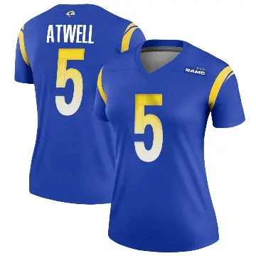 ＃5 Women's Tutu Atwell Royal Legend Los Angeles Rams Jersey