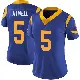 ＃5 Women's Tutu Atwell Royal Limited Los Angeles Rams Alternate Vapor Untouchable Jersey