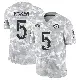 ＃5 Youth Sam Ficken Arctic Camo Limited Los Angeles Rams 2024 Salute to Service Jersey