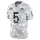 ＃5 Youth Sam Ficken Arctic Camo Limited Los Angeles Rams 2024 Salute to Service Jersey