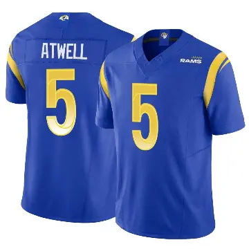 ＃5 Youth Tutu Atwell Royal Limited Los Angeles Rams Vapor F.U.S.E. Jersey