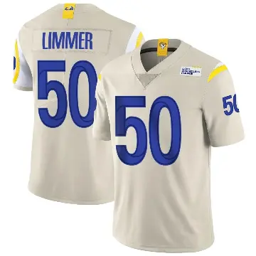 ＃50 Youth Beaux Limmer Limited Los Angeles Rams Bone Vapor Jersey