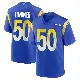 ＃50 Youth Beaux Limmer Royal Game Los Angeles Rams Alternate Jersey