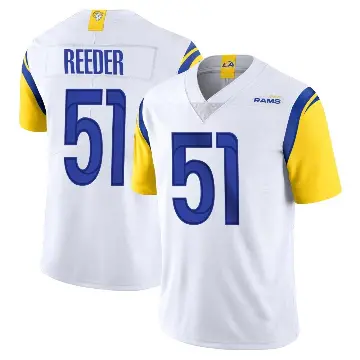 ＃51 Men's Troy Reeder White Limited Los Angeles Rams Vapor Untouchable Jersey
