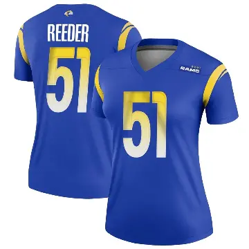 ＃51 Women's Troy Reeder Royal Legend Los Angeles Rams Jersey