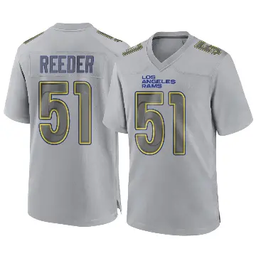 ＃51 Youth Troy Reeder Gray Game Los Angeles Rams Atmosphere Fashion Jersey