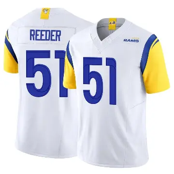 ＃51 Youth Troy Reeder White Limited Los Angeles Rams Vapor F.U.S.E. Jersey