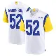 ＃52 Men's Larrell Murchison White Game Los Angeles Rams Jersey