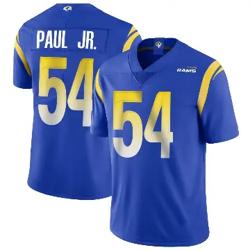＃54 Men's Chris Paul Jr. Royal Limited Los Angeles Rams Alternate Vapor Untouchable Jersey