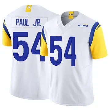 ＃54 Youth Chris Paul Jr. White Limited Los Angeles Rams Vapor F.U.S.E. Jersey