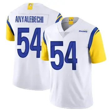 ＃54 Youth Kelechi Anyalebechi White Limited Los Angeles Rams Vapor Untouchable Jersey