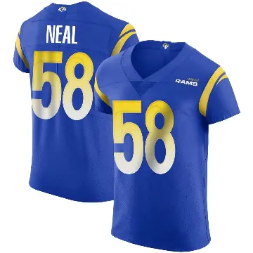 ＃58 Men's Elias Neal Royal Elite Los Angeles Rams Alternate Vapor Untouchable Jersey