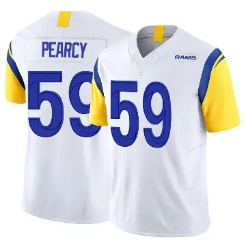 ＃59 Men's Josh Pearcy White Limited Los Angeles Rams Vapor F.U.S.E. Jersey