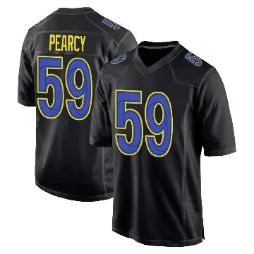 ＃59 Youth Josh Pearcy Black Game Los Angeles Rams Fashion Jersey