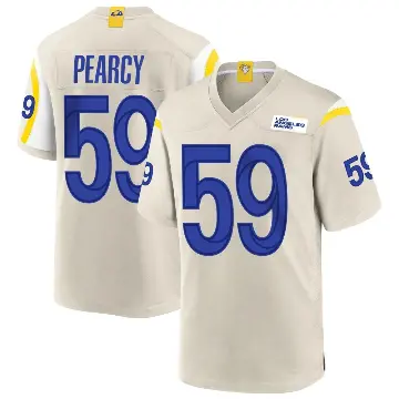 ＃59 Youth Josh Pearcy Game Los Angeles Rams Bone Jersey