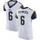＃6 Men's Nick Hampton White Elite Los Angeles Rams Vapor Untouchable Jersey
