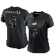 ＃6 Women's Nick Hampton Black Limited Los Angeles Rams Reflective Jersey
