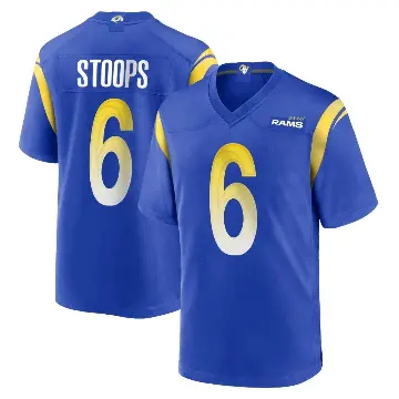 ＃6 Youth Drake Stoops Royal Game Los Angeles Rams Alternate Jersey
