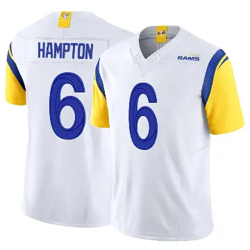 ＃6 Youth Nick Hampton White Limited Los Angeles Rams Vapor F.U.S.E. Jersey