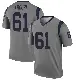 ＃61 Men's AJ Arcuri Gray Legend Los Angeles Rams Inverted Jersey