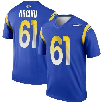 ＃61 Youth AJ Arcuri Royal Legend Los Angeles Rams Jersey
