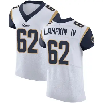 ＃62 Men's Willie Lampkin White Elite Los Angeles Rams Vapor Untouchable Jersey