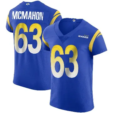 ＃63 Men's Dylan McMahon Royal Elite Los Angeles Rams Alternate Vapor Untouchable Jersey